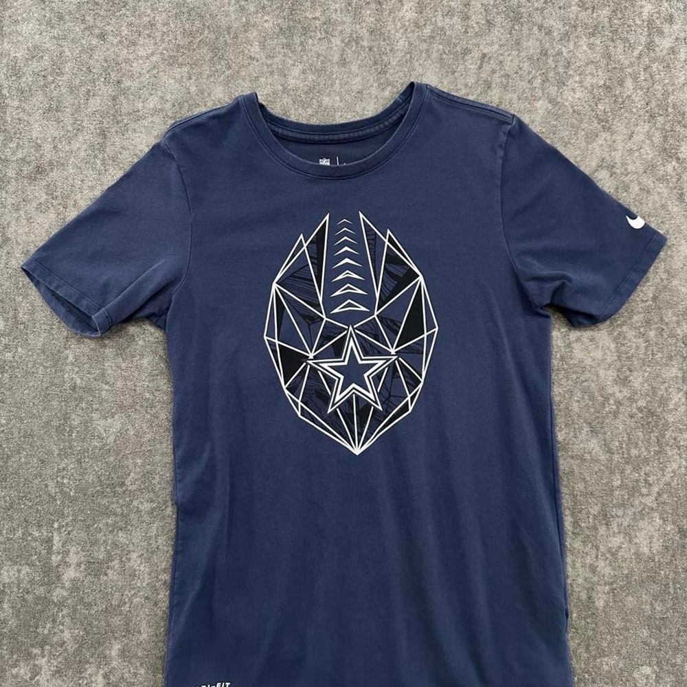 Official Nike NFL Team Apparel Dallas Cowboys graphic Nike Tee Geometric Logo S